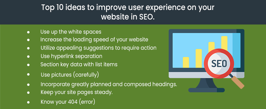 Top 10 ideas to improve user experience on your website in SEO